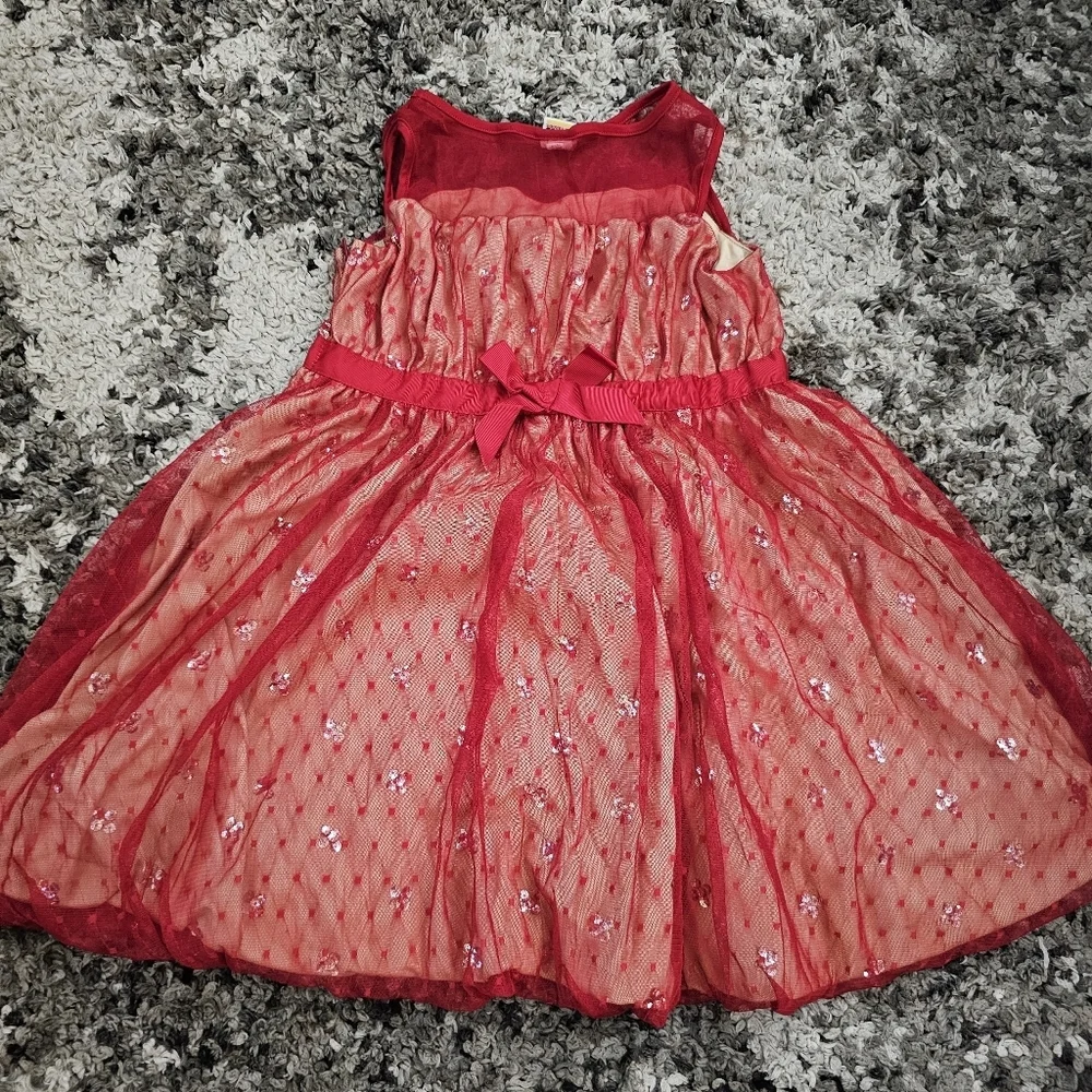 Harajuku Mini Red Christmas Holiday Fancy  Formal Dress Size XL 14/16